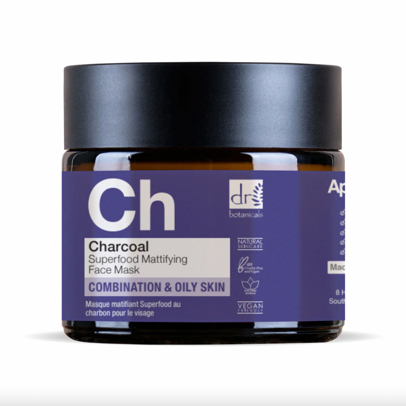 Charcoal Superfood Mattifying Face Mask  by Dr. Botanicals at Petit Vour