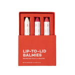Out of Office Lip-to-Lid Balmies  by Axiology at Petit Vour