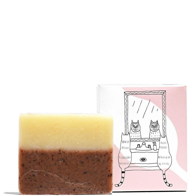 Pink Rose Clay Facial Bar Soap 4.5 oz by Meow Meow Tweet at Petit Vour